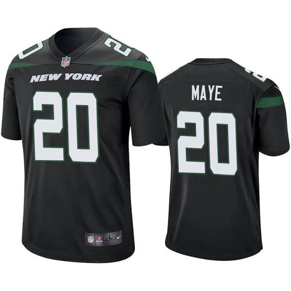 Men New York Jets 20 Marcus Maye Nike Black Game NFL Jersey